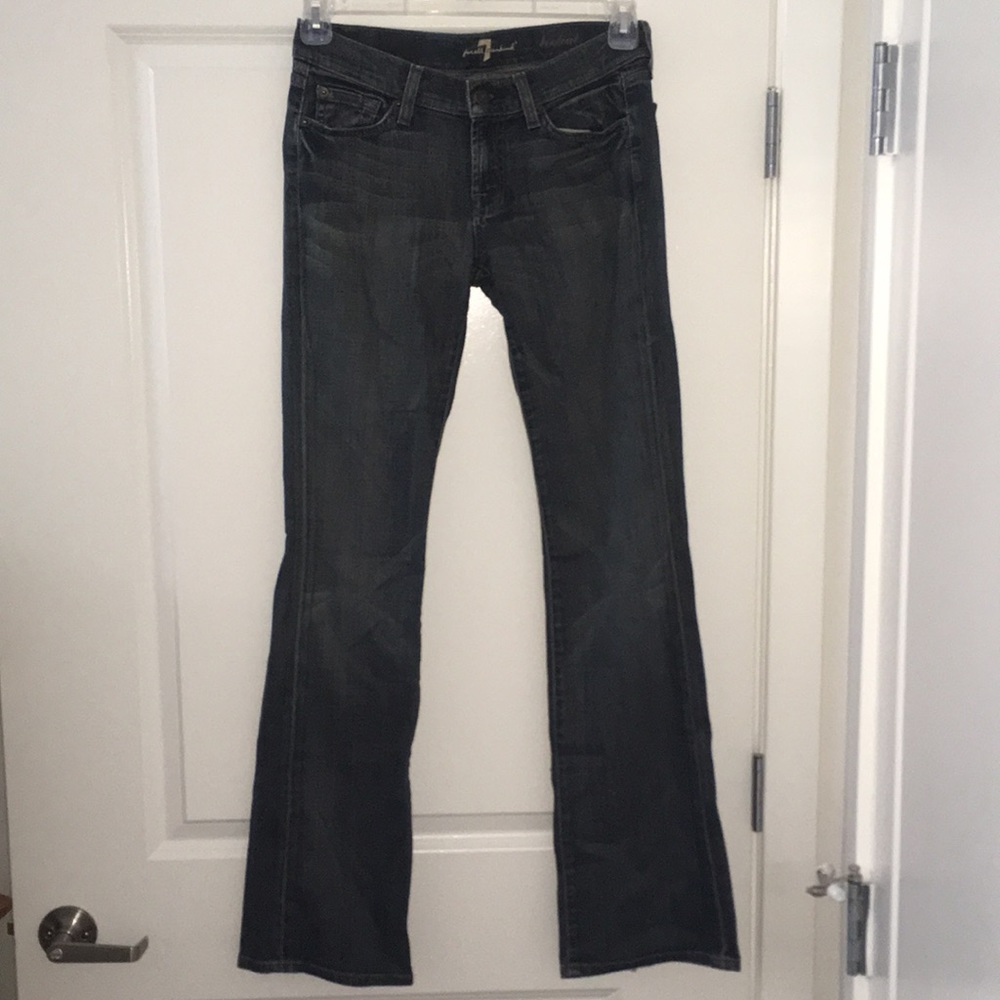 7 For All Mankind Bootcut Distressed Jeans